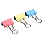 Набор зажимов для бумаг, цветные, 19 мм, 40 штук, 4 цвета, в пластиковой тубе, МИКС, CALLIGRATA - Фото 3