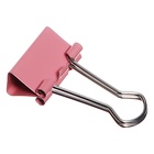 Набор зажимов для бумаг, цветные, 19 мм, 40 штук, 4 цвета, в пластиковой тубе, МИКС, CALLIGRATA - Фото 4