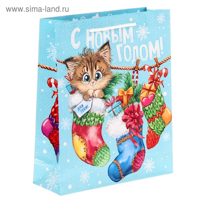 Пакет ламинированный вертикальный «Для тебя», 23 × 27 × 8 см - Фото 1