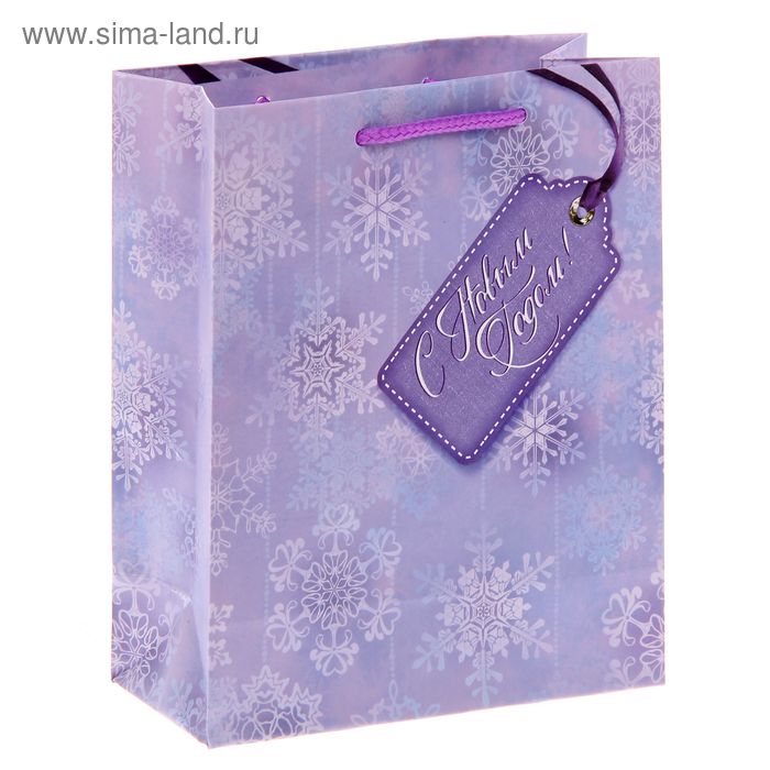 Пакет ламинированный вертикальный «Снежинки», S 11 × 14 × 5,5 см - Фото 1