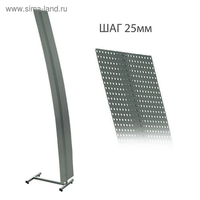 Стойка "Парус" 25*165, цвет хром - Фото 1