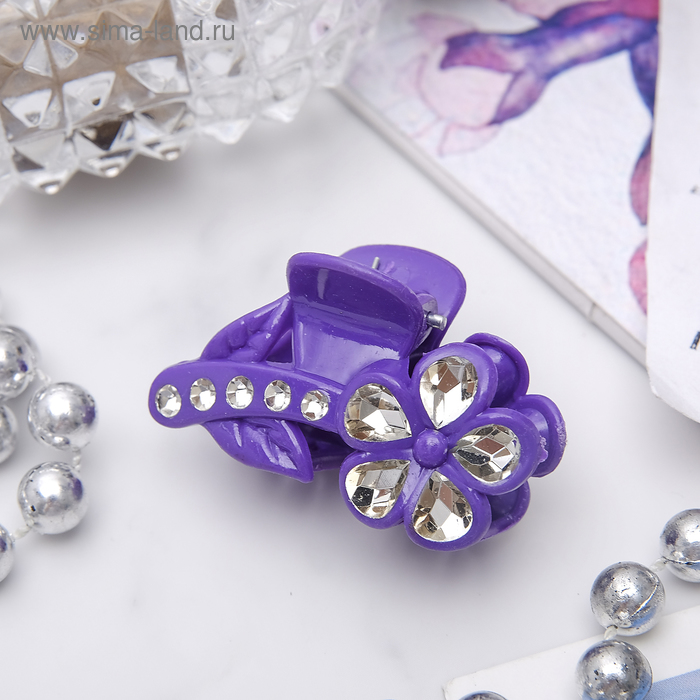 краб для волос "Семицветик" 4 см - Фото 1