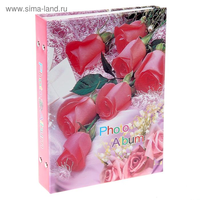 Фотоальбом на 200 фото 13х18 см "Цветочная феерия" МИКС 28,5х21х5 см - Фото 1