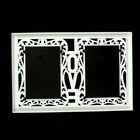 Фоторамка пластик на 2 фото 10х15 см "Ажурная любовь" белая 33,5х22 см - Фото 4