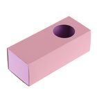 Коробка для сладостей, пенал, 15 х 6 х 5 см, нежно-розовый/ирис - Фото 3