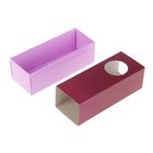 Коробка для сладостей, пенал, 15 х 6 х 5 см, нежно-розовый/ирис - Фото 4