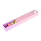 Коробка для сладостей, пенал, 30 х 6 х 5 см, нежно-розовый/ирис - Фото 1
