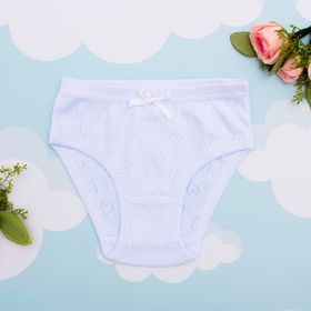 Трусы для девочки, рост 122-128 см, цвет белый