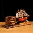 Набор настольный «Корабль» с подставкой для ручек, микс, 25 х 14 х 8 см - Фото 12