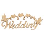 Декоративное слово для творчества из фанеры "Wedding" №3  2,8х7х0,4см - Фото 1