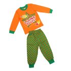 Пижама для мальчика, рост 98-52 см, цвет оранжевый - Фото 1