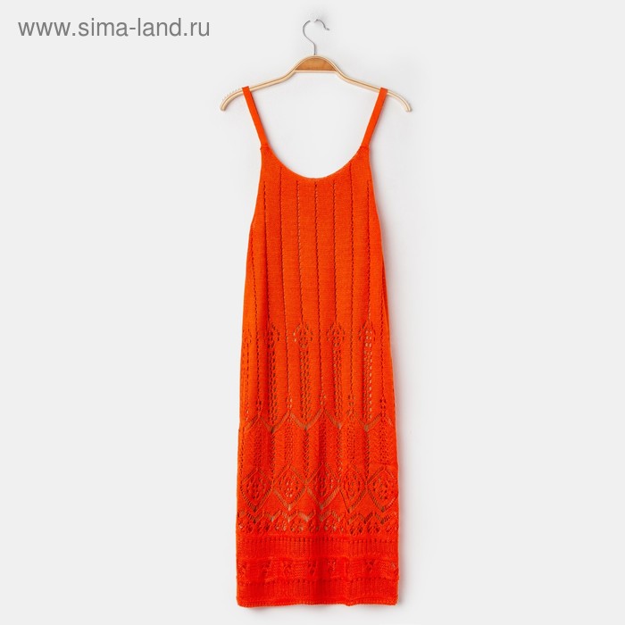 Платье женское, цвет оранжевый, размер 42 - Фото 1
