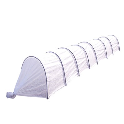 Парник прошитый, длина 7 м, 8 дуг из металла, дуга L = 3 м, d = 10 мм, спанбонд 60 г/м², «Весна»