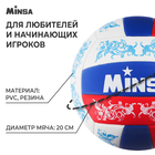 Мяч волейбольный MINSA, ПВХ, машинная сшивка, 18 панелей, р. 5 - фото 3793922