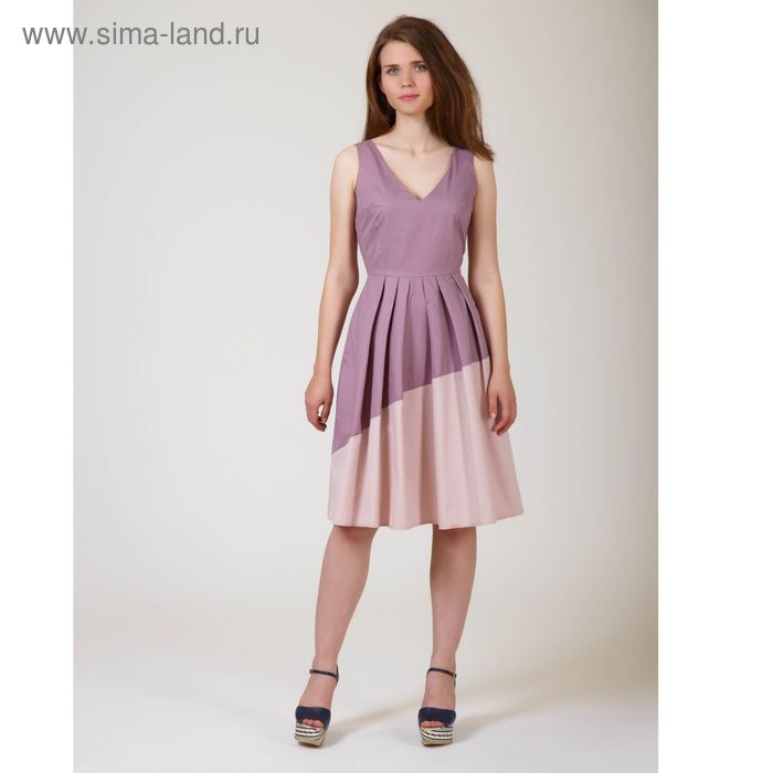 Платье женское, цвет сливовый, размер 50, рост 170 см (арт. Y6613-0140 С+) - Фото 1