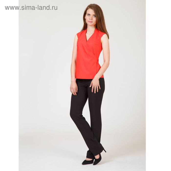 Блуза женская, цвет красный, размер 50, рост 170 см (арт. Y6610-0099 С+ new) - Фото 1