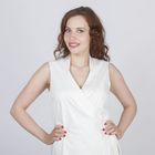 Платье женское Y9823-0117, цвет молочный жаккард, размер 46/170 - Фото 5
