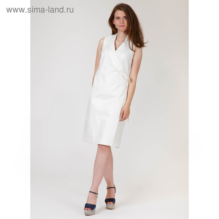 Платье женское, цвет молочный жаккард, размер 54, рост 170 см (арт. Y9823-0117 С+) - Фото 1