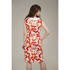 Платье женское Y6325-0083, цвет красно оранжевые цветы, размер48/170 - Фото 2