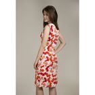 Платье женское Y6325-0083, цвет красно оранжевые цветы, размер48/170 - Фото 4