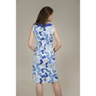 Платье-футляр женское, цвет сине голубые цветы, размер44/170 - Фото 2