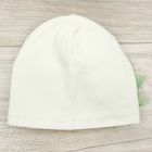 Шапка детская "Цветочек", бежевый/зеленый, р-р 52, 100% х/б, интерлок - Фото 3