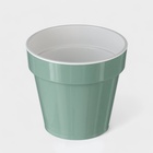 Кашпо для цветов со вставкой «Порто», 1 л, цвет нефрит - Фото 2