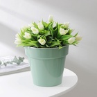 Кашпо для цветов со вставкой «Порто», 1 л, цвет нефрит - Фото 7