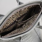 Сумка женская, отдел на молнии, наружный карман, цвет серый - Фото 5