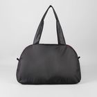 Сумка спортивная женская на молнии, наружный карман, средний размер, цвет чёрный/розовый - Фото 4