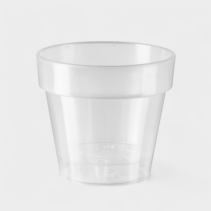 Кашпо для цветов со вставкой Plast-Avenue «Порто», 2.4 л, пластик, прозрачное - Фото 1