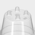 Кашпо для цветов со вставкой Plast-Avenue «Порто», 2.4 л, пластик, прозрачное - Фото 4