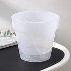 Кашпо для цветов со вставкой Plast-Avenue «Порто», 2.4 л, пластик, прозрачное - Фото 6