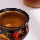 Солонка с крышкой «Ягодка», 7×6 см, хохлома, дерево - Фото 4