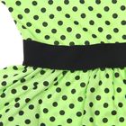 Платье "Летний блюз", рост 134 см (68), цвет салатовый, принт горошек (арт. ДПК932001н) - Фото 3