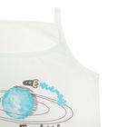 Гарнитур для девочки "Голубая планета", рост 110 см (56), цвет белый ДНГ553001н - Фото 2