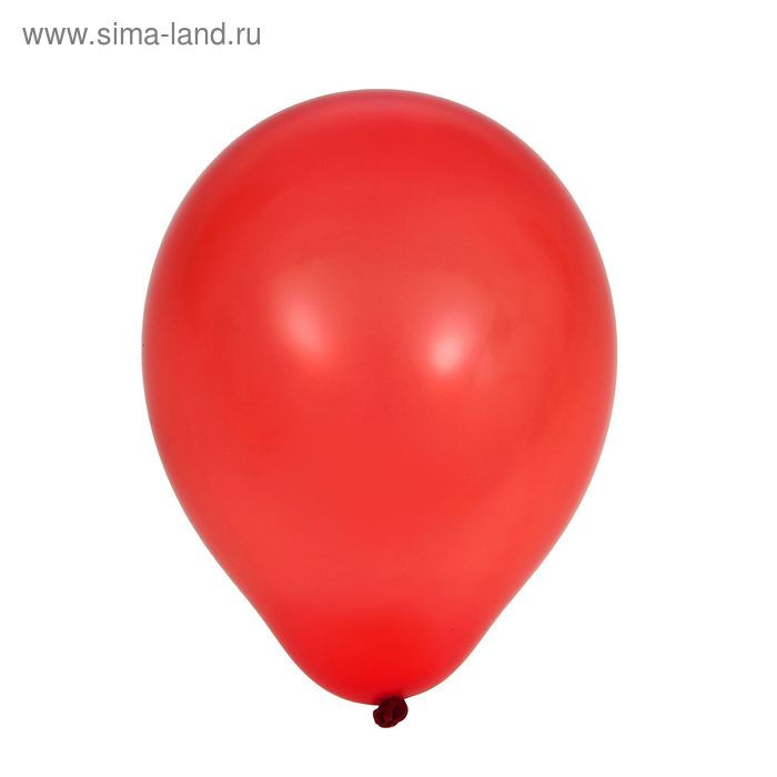 Шар латексный 5", кристалл, набор 100 шт., цвет красный - Фото 1