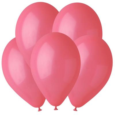 Шар латексный 12", пастель, набор 100 шт., красный