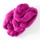 Шерсть для валяния 100% полутонкая шерсть 50 гр (191, цикламен) - Фото 2