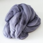 Шерсть для валяния 100% полутонкая шерсть 50 гр (169, серый) - Фото 2