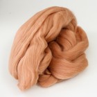 Шерсть для валяния 100% полутонкая шерсть 50 гр (005, бежевый) - Фото 2