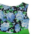 Платье "Летний блюз", рост 98 см (52), цвет светло-зелёный, принт голубые пионы (арт. ДПБ931001н) - Фото 2