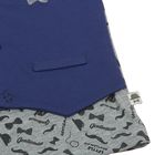 Комплект для мальчика (футболка с коротким рукавом и брюки), рост 80 см (48), цвет серый/синий - Фото 4