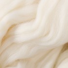 Шерсть для валяния 100% полутонкая шерсть 50 гр (205, белый) - Фото 3