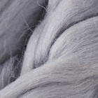 Шерсть для валяния 100% полутонкая шерсть 50 гр (168, сер. св.) - Фото 2