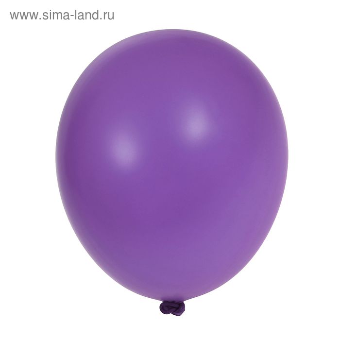 Шар латексный 12", пастель, набор 100 шт., purple 08 - Фото 1