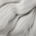 Шерсть для валяния 100% полутонкая шерсть 50 гр (106, жемчужный) МИКС - Фото 2