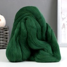 Шерсть для валяния 100% полутонкая шерсть 50 гр (110, зеленый) - Фото 10