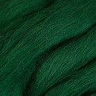 Шерсть для валяния 100% полутонкая шерсть 50 гр (110, зеленый) - фото 8279984
