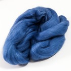 Шерсть для валяния 100% полутонкая шерсть 50 гр (022, джинса) МИКС - Фото 2